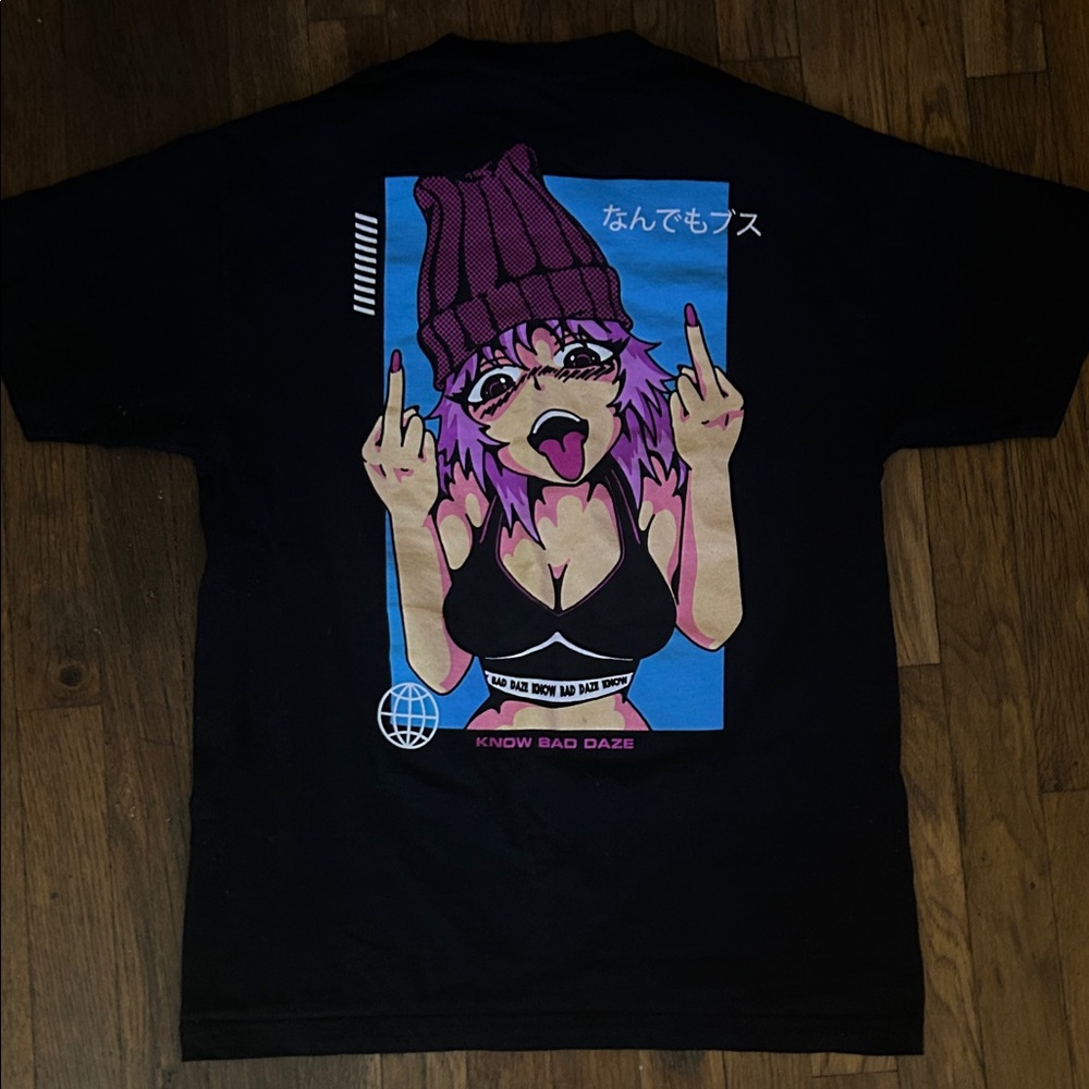 Graphic Black Short Sleeve Tee